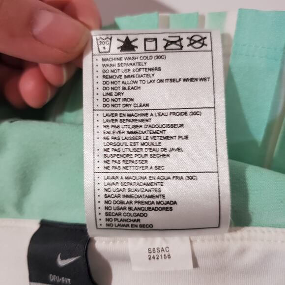 Nike Dri-Fit Pleated Teal Athletic Skort Womens Size M Tennis Golf Swoosh Active - Picture 12 of 14